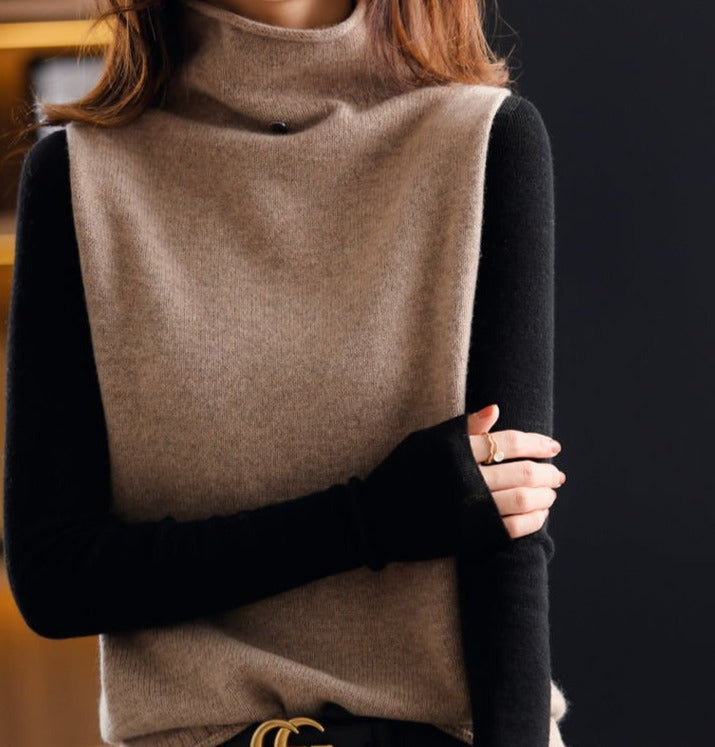 Pull à col roulé Sophia en textile doux - Confort luxueux et élégance sophistiquée