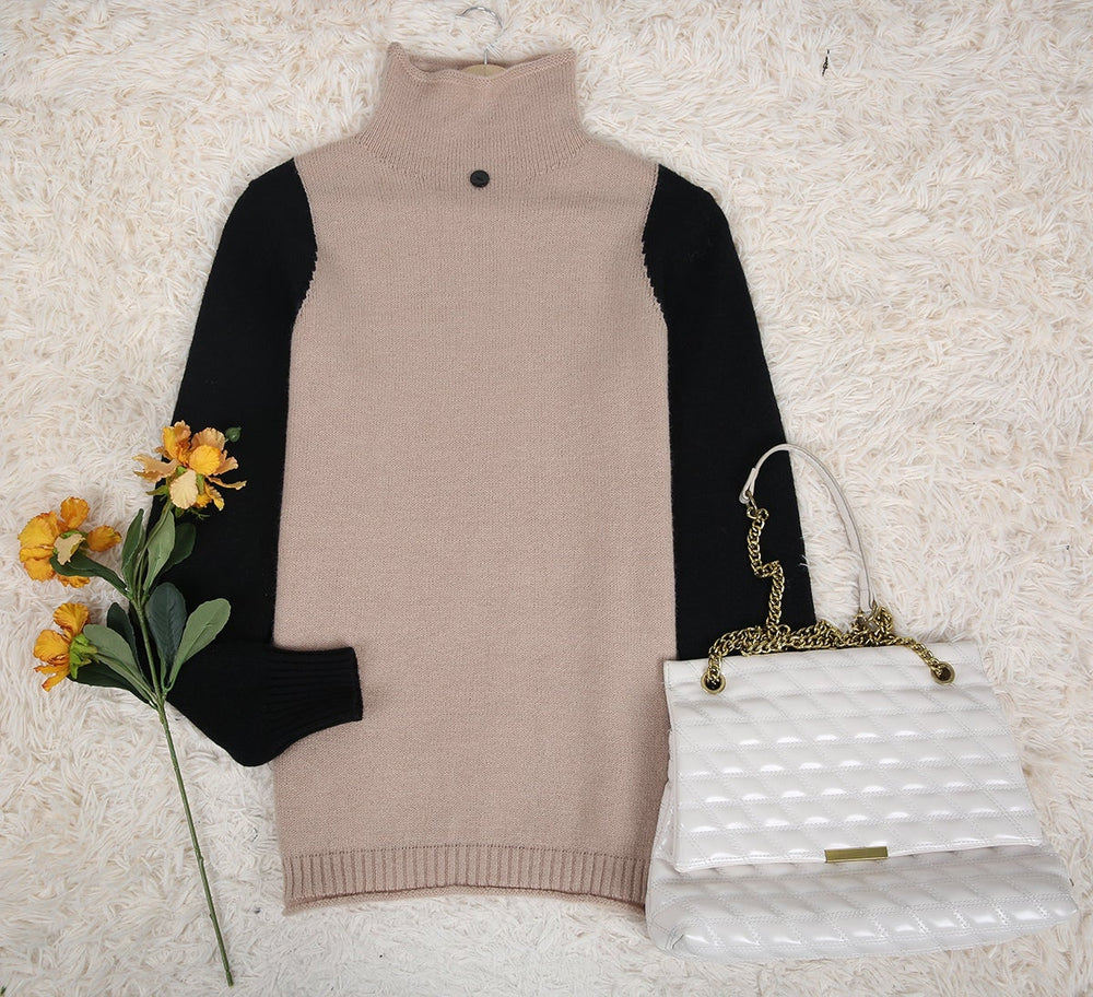 Pull à col roulé Sophia en textile doux - Confort luxueux et élégance sophistiquée