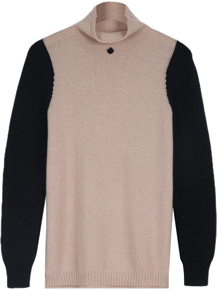 Pull à col roulé Sophia en textile doux - Confort luxueux et élégance sophistiquée