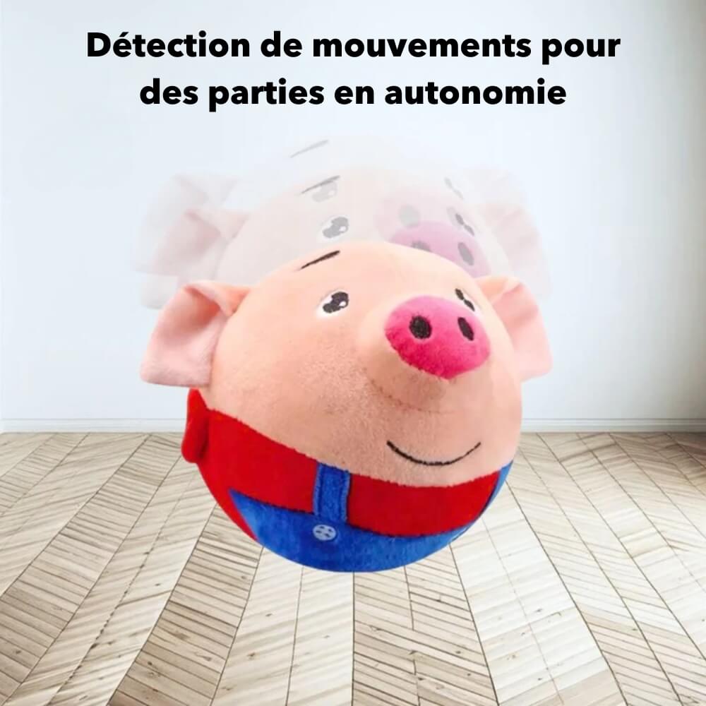 Jouet interactif pour chiens SqueakyPig résistant aux morsures et facile à nettoyer