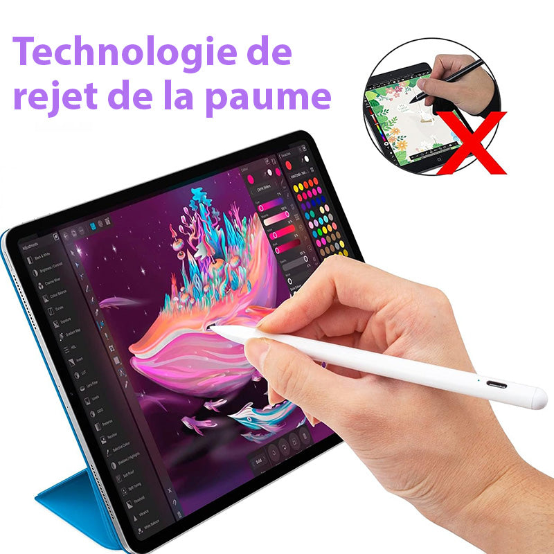 Outil Créatif pour iPad Pro Air et Mini - Écriture Fluide et Détection d'Inclinaison