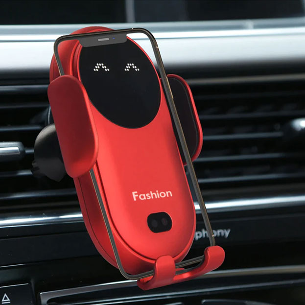 Support téléphone chargeur de voiture sans fil et automatique - Compatible avec tous les modèles de téléphone pour une polyvalence maximale