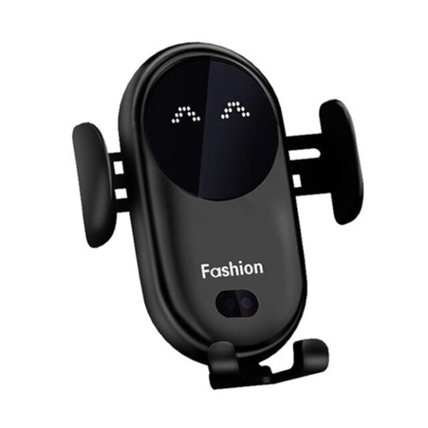 Support téléphone chargeur de voiture sans fil et automatique Noir - Conception intelligente et technologie innovante