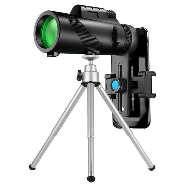 Télescope Monoculaire Puissant Zoom 80x100 avec support téléphone travel bott