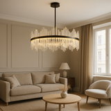 Terri chandelier in black crystal