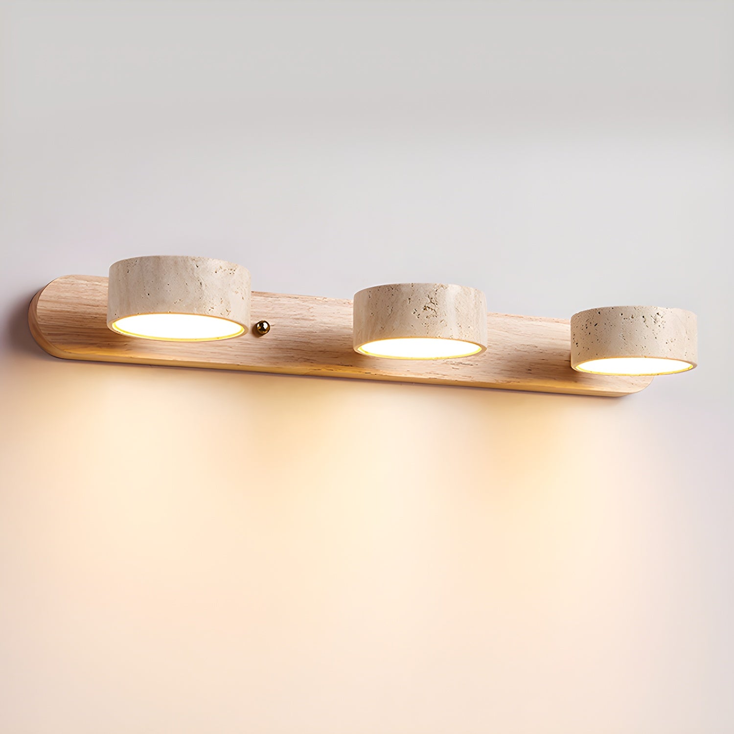 Travertine wall light
