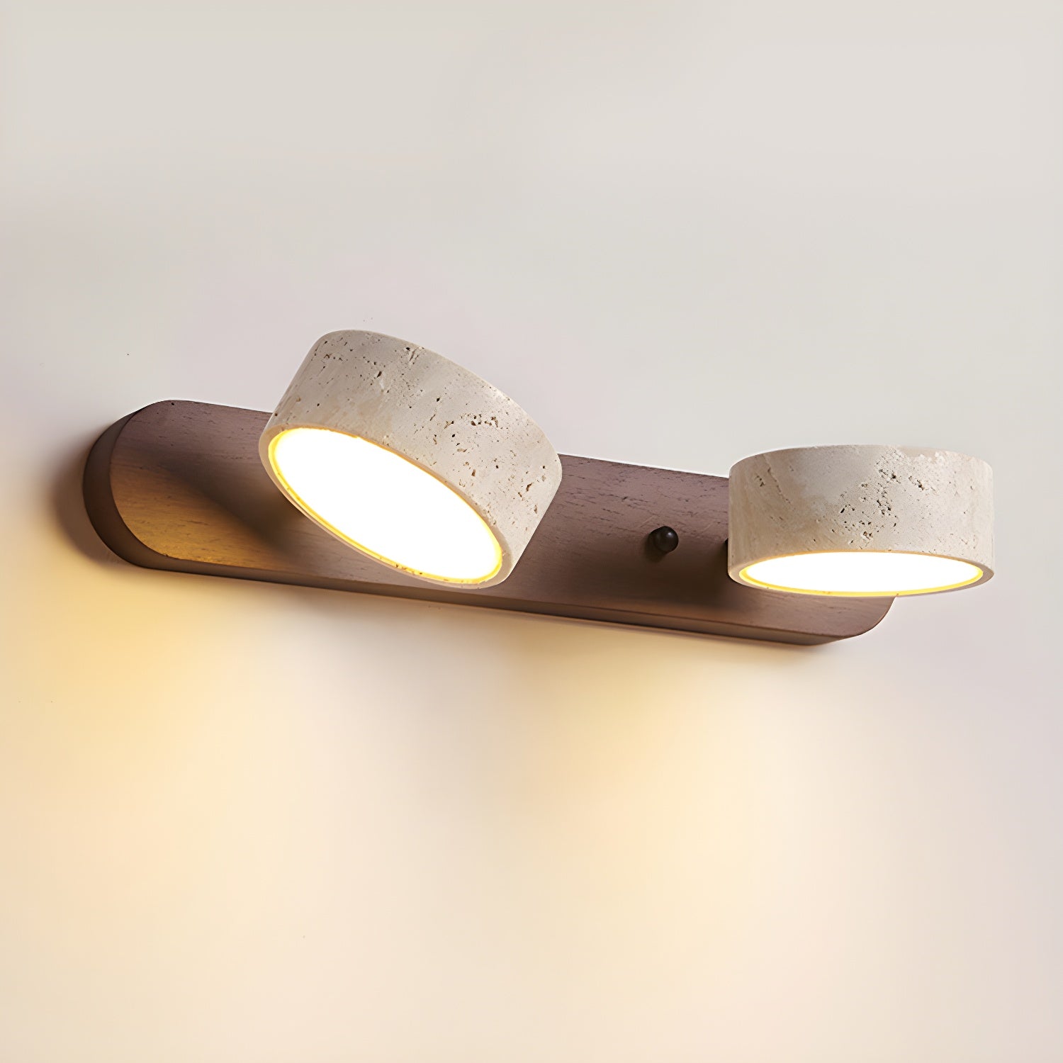 Travertine wall light