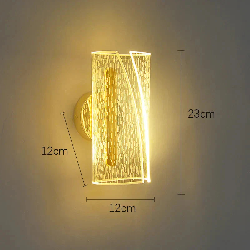Applique LED nordique avec lumière blanche pour un éclairage intérieur moderne et minimaliste