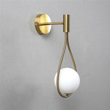 ZenithGlass - Wall Light Globe in Glass Metal