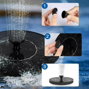 Fontaine D' Eau Alimentée par L' Énergie Solaire - Petite Fontaine pour Jardin Zen
