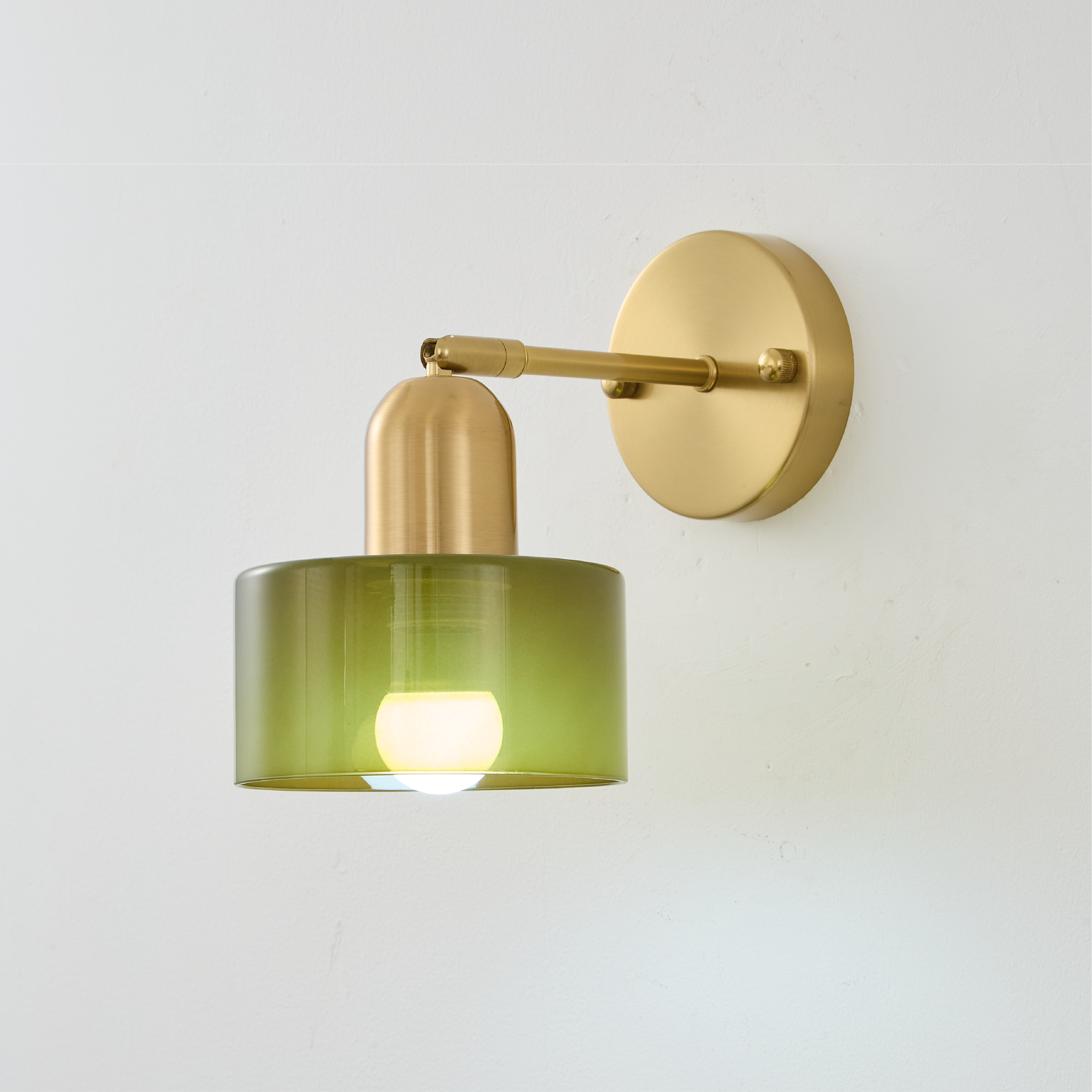 Bauhaus Colored Glass Wall Light