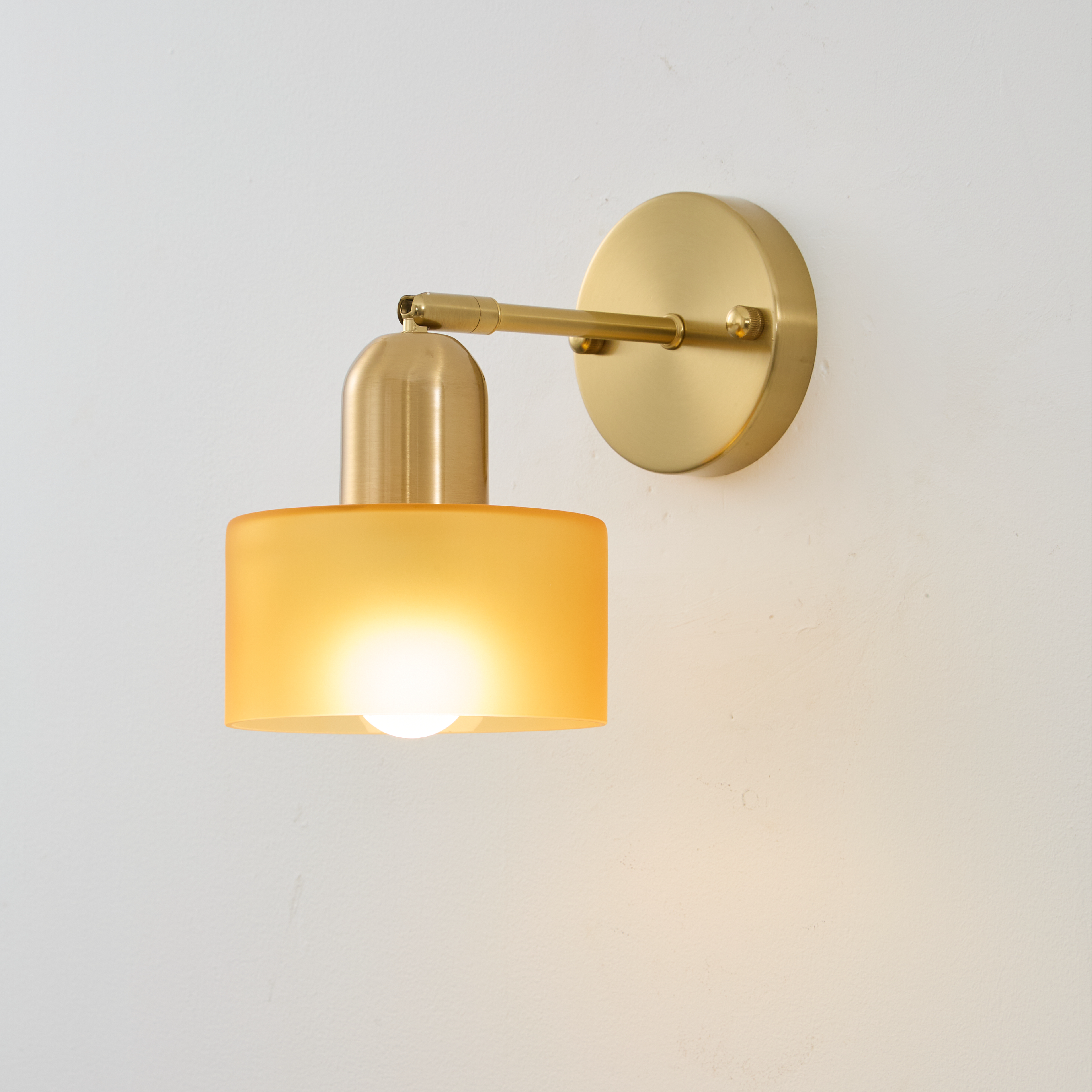 Bauhaus Colored Glass Wall Light