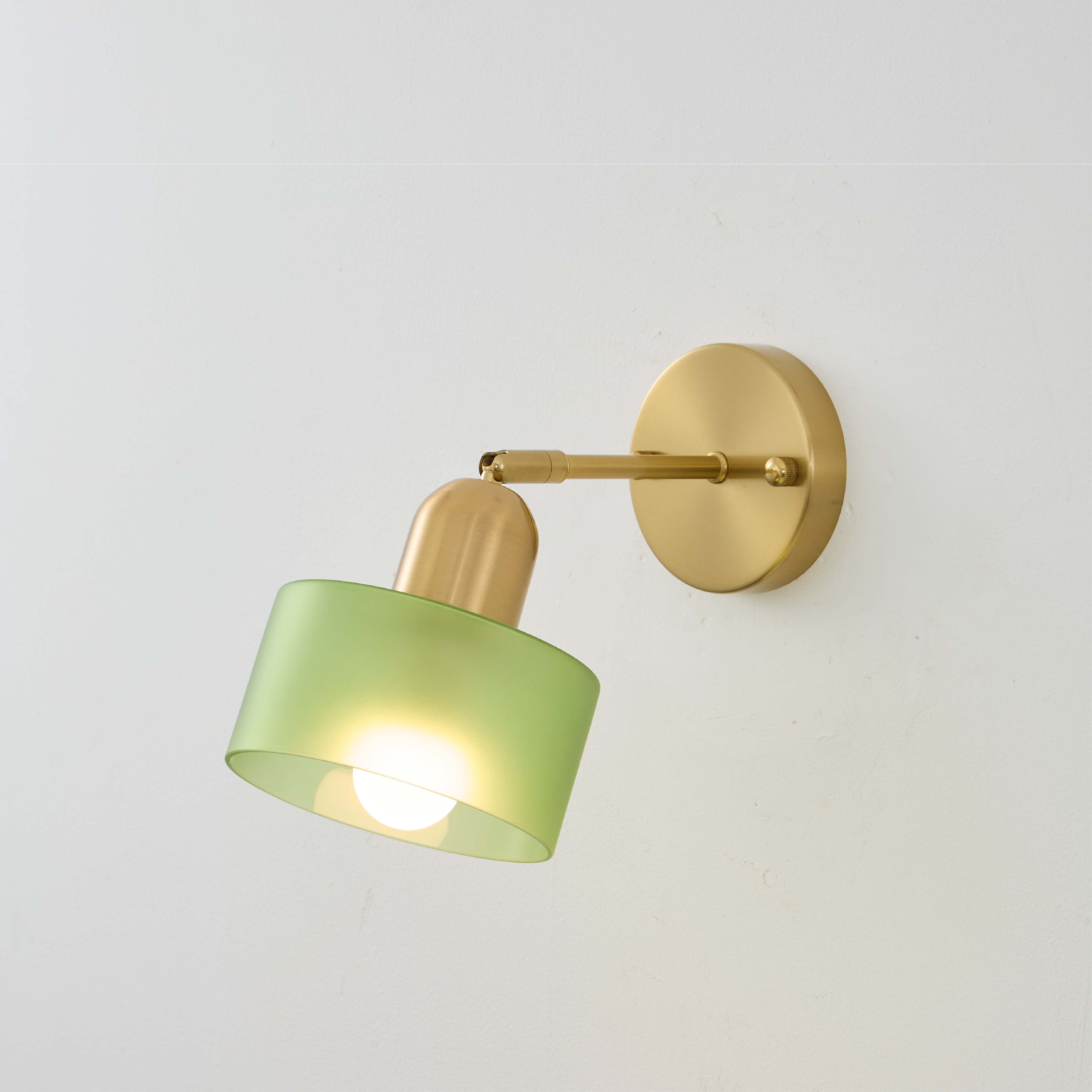 Bauhaus Colored Glass Wall Light