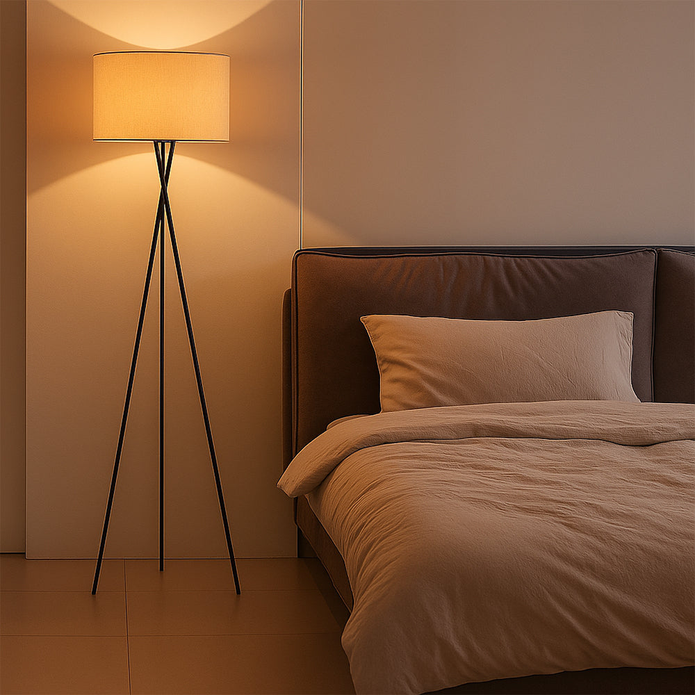 Silk floor lamp