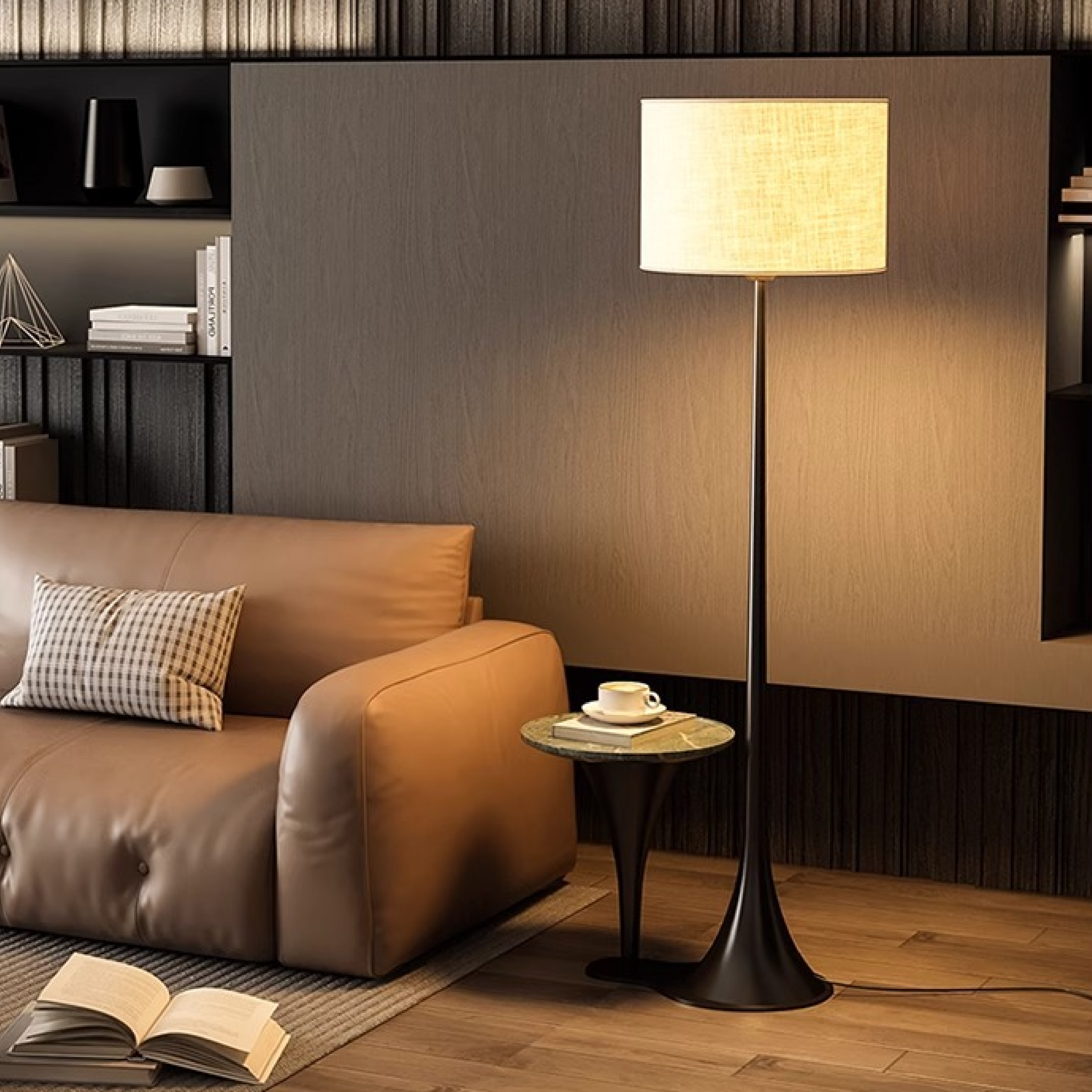 Andero Silk Floor Lamp