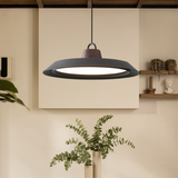 Scandinavian pendant lamp in wood/metal