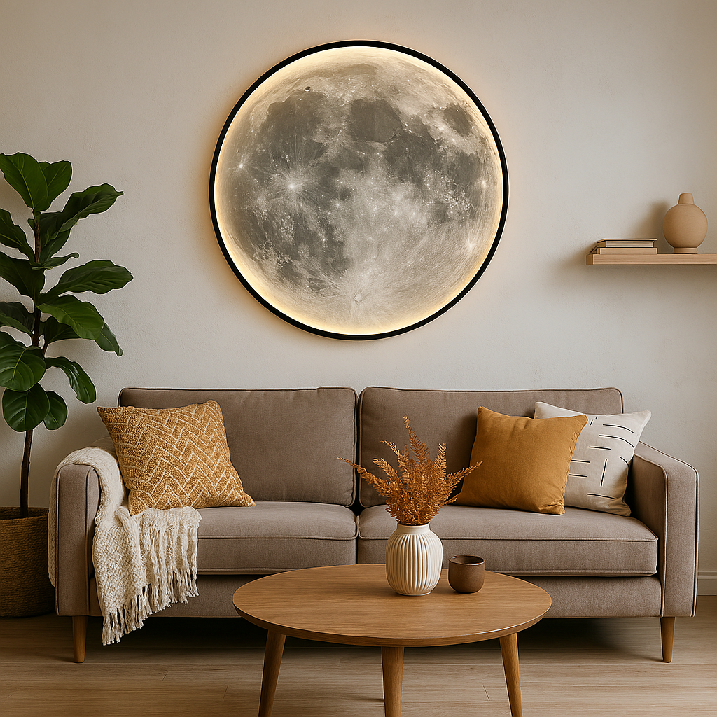 Moon wall lamp