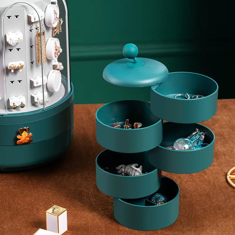 Organisateur de Bijoux Rotatif - Écrin d'or™ | Présentoir à Bijoux Moderne tr