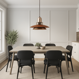 Walnut wood pendant lamp